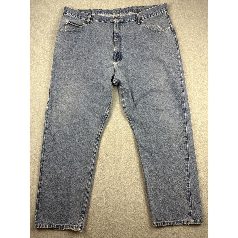 Vintage Wrangler Jeans Mens 42x30 Blue Western‎ Denim Straight Cowboy Work Y2K